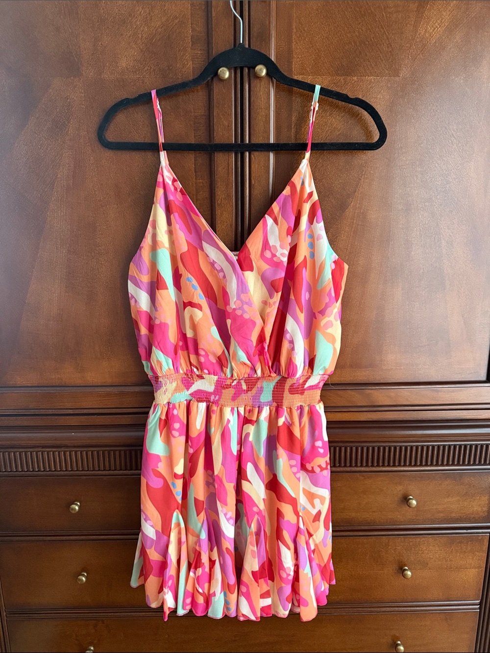 Flying Tomato Pink, Orange & Aqua One-Piece Romper